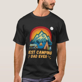 Mens Funny Vintag Best Camping Vater je Vater T-Shirt