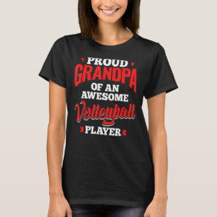Mens Funny Volleyball Lover Grafische Grandpas und T-Shirt