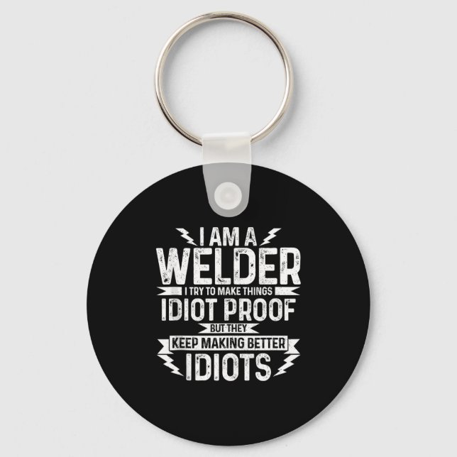 Mens Funny Welder &amp; Apparel Tank Top  Schlüsselanhänger (Vorderseite)
