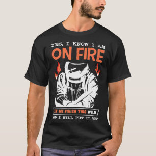 Mens Funny Welding Zitat, ich weiß, ich bin auf Fe T-Shirt