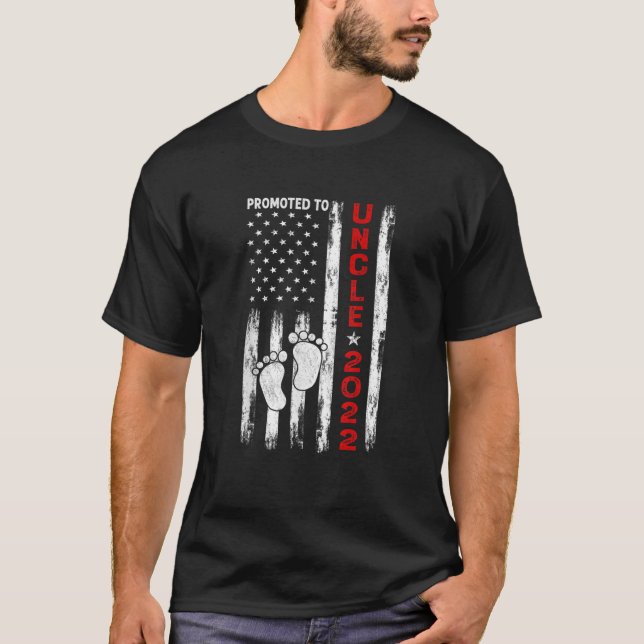 Mens für Onkel Est 2022 American Flag Vint T-Shirt (Vorderseite)