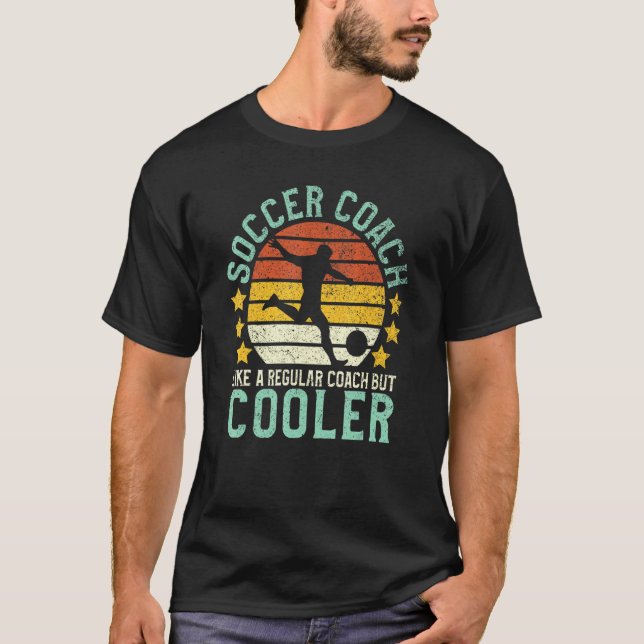 Mens Fußball Coach wie ein regelmäßiger Coach, abe T-Shirt (Vorderseite)