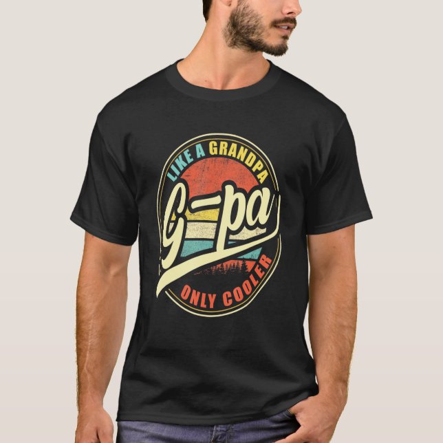 Mens G-Pa wie ein Großvater nur Cooler T-Shirt (Vorderseite)