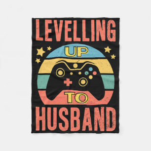 Mens Gamer Husband macht Hochzeitsfeiern Verlobung Fleecedecke