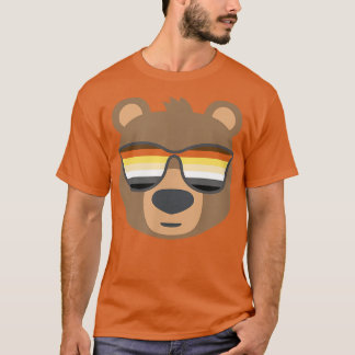 Mens Gay Bear Bear Pride LGBTQ Flag Sungla T-Shirt