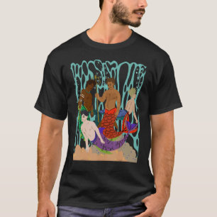Mens Gay Thema Mermen Vier handsome Ethnic Merman T-Shirt