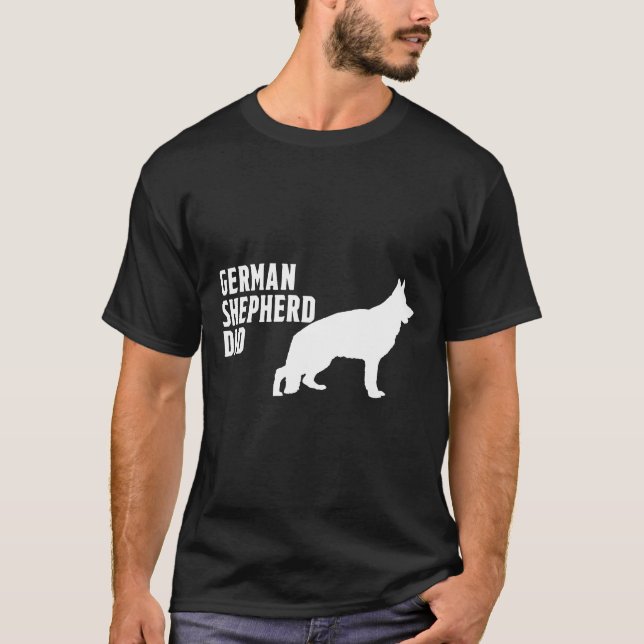 Mens German Shepherd Vater T-Shirt (Vorderseite)