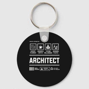 Mens-Geschenk für die Architektur Schlüsselanhänger