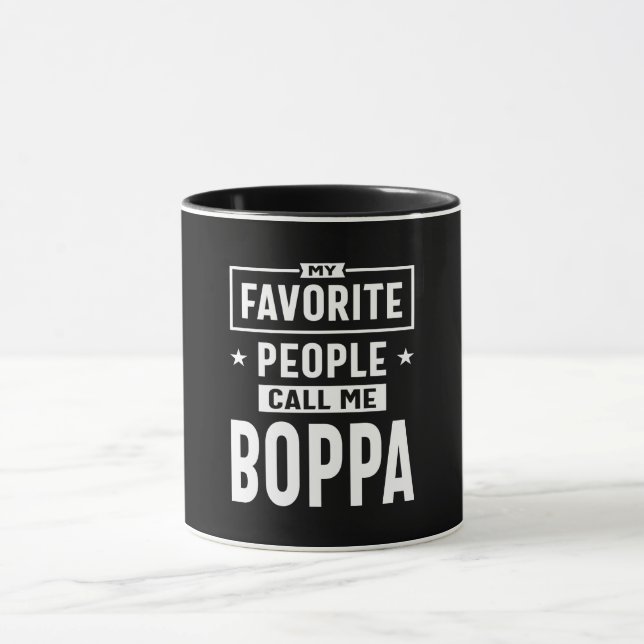 Mens Geschenk meine Lieblings-Leute nennen mich Bo Tasse (Zentrum)