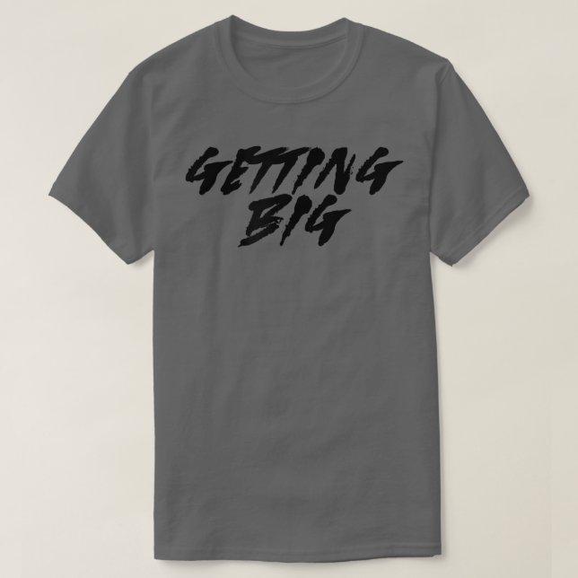 Mens GETROFFENE GROSSE GYM Fitness Workout Bodybui T-Shirt (Design vorne)