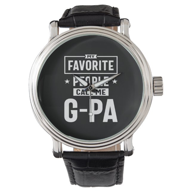 Mens Gift meine Lieblings-Leute nennen mich G-Pa Armbanduhr (Vorderseite)