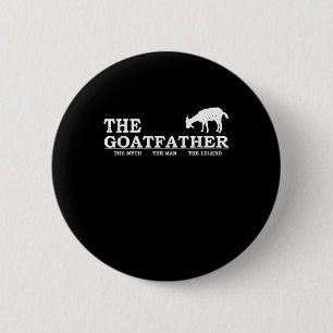 Mens Goat Far Pet Lover Fars Day Button