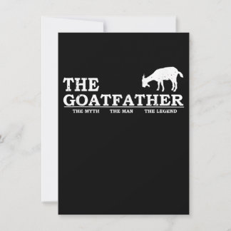 Mens Goat Far Pet Lover Fars Day Einladung