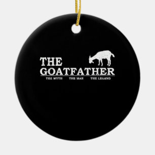Mens Goat Far Pet Lover Fars Day Keramik Ornament