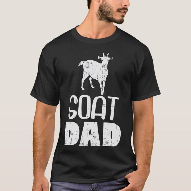 Mens Goat Vater Farm Tierland Bauer T-Shirt (Vorderseite)