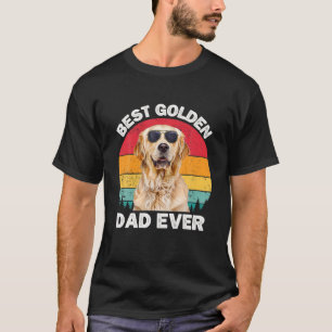 Mens Golden Vater Vintag Men Golden Retriever Vate T-Shirt