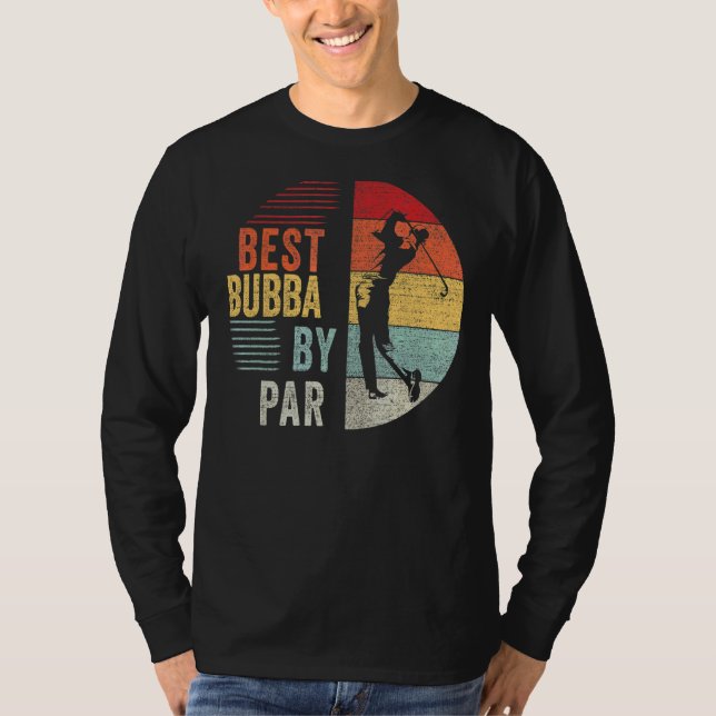 Mens Golf Best Bubba Par Großvater Golfer Vater T-Shirt (Vorderseite)