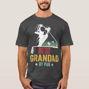 Mens Golf Best Grandad von Par Daddy Golfer Father T-Shirt
