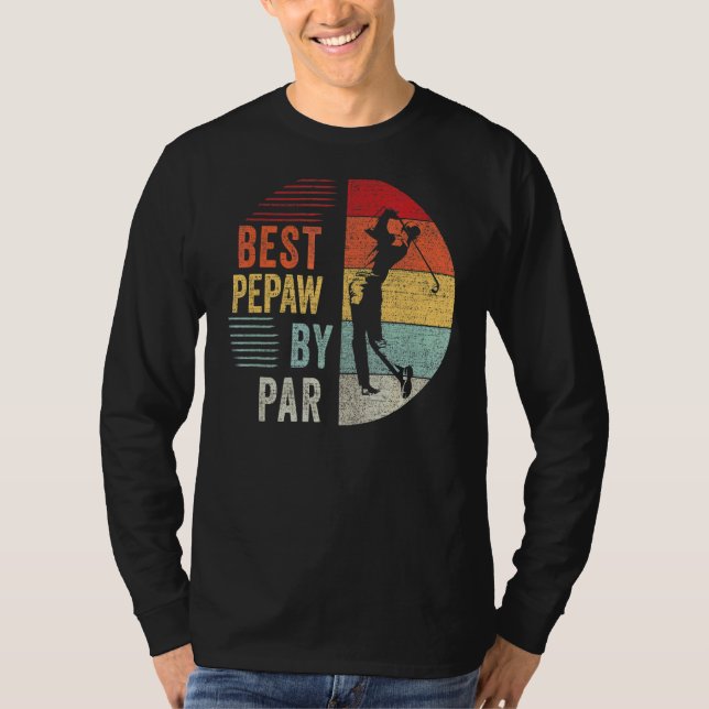 Mens Golf Best Pepe by Par Grandpa Golfer Vater' T-Shirt (Vorderseite)