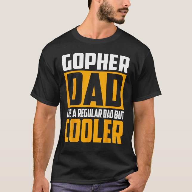 Mens Gopher Vater Wie ein regulärer Vater, aber Co T-Shirt (Vorderseite)
