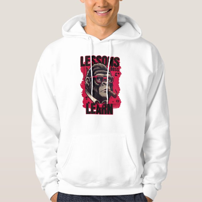 Men's Gorilla Boss Lessons Learn Hoodie  (Vorderseite)