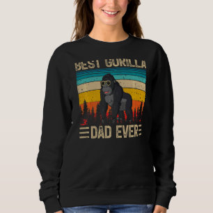 Mens Gorilla Vintag Bester Gorilla Vater Sweatshirt