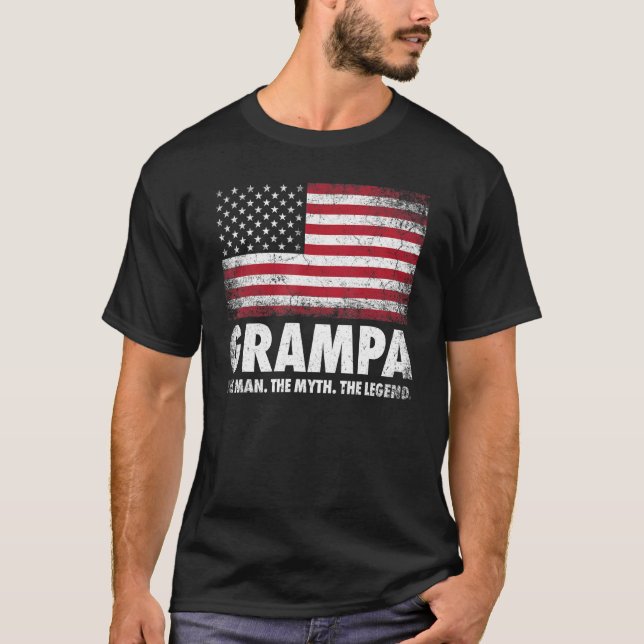 Mens Grampa Der Mensch Der Mythos Der legendäre Gr T-Shirt (Vorderseite)