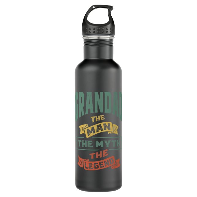 Mens Grandad, der legendäre Großvater Edelstahlflasche (Vorderseite)