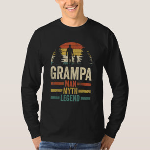 Mens Grandad Großvater Grampa Man Myth Legend Fa T-Shirt