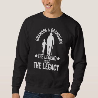 Mens Grandpa Grandson Großvater Vater Sweatshirt