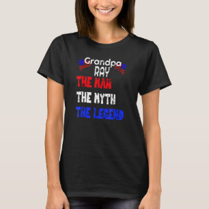 Mens Grandpa Ray The Man Myth Legende T-Shirt