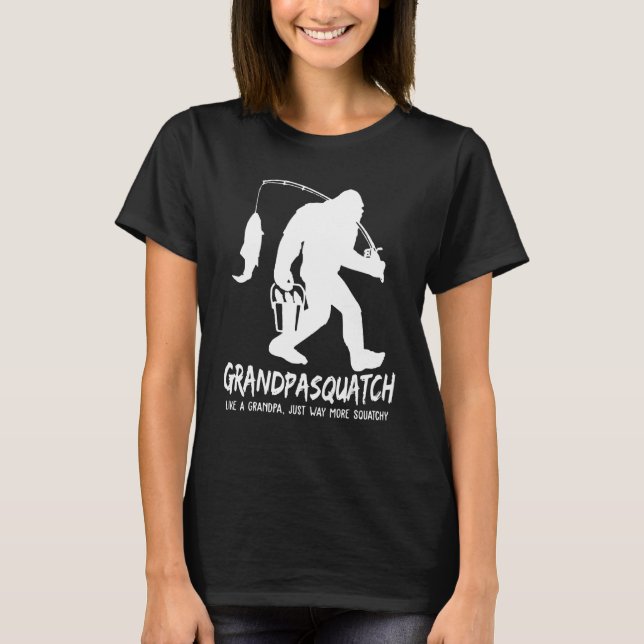 Mens Grandpa Squatch Like A Grandpa Just Way More  T-Shirt (Vorderseite)