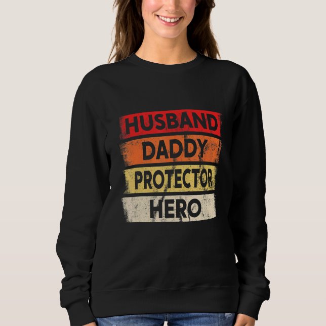 Mens Grandpa Vathers Day Husband Daddy Protector H Sweatshirt (Vorderseite)