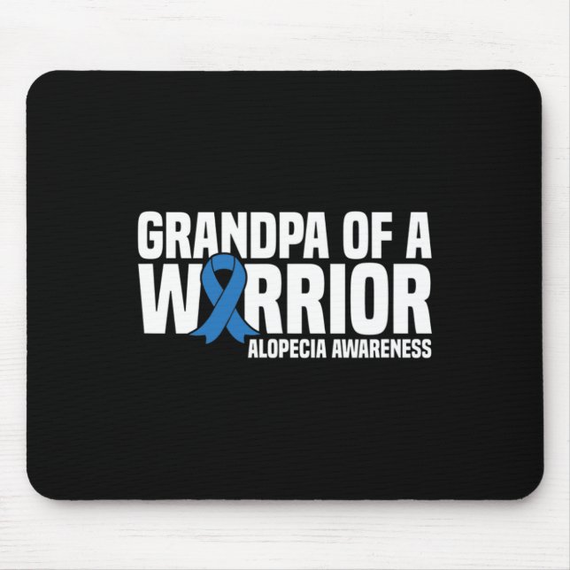 Mens Grandpa von einem Krieger blauer Schleier Alo Mousepad (Vorne)