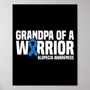 Mens Grandpa von einem Krieger blauer Schleier Alo Poster