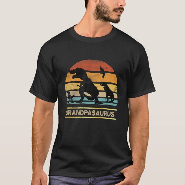 Mens Grandpasaurus Grandpa Dinosaur Saurus Christm T-Shirt (Vorderseite)