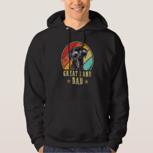 Mens Great Dane Vater Funny Dog Sonnenbrille Vinta Hoodie