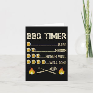 Mens Grillen Timer Funny Barbecue Grill Bierbrauer Karte
