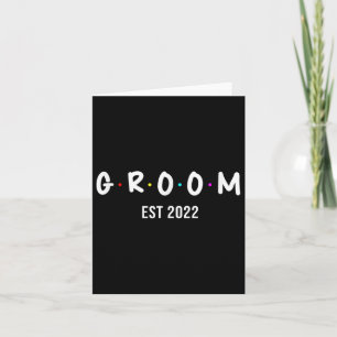 Mens Groom Est 2022, Wedding Bridal Bachelorette P Karte