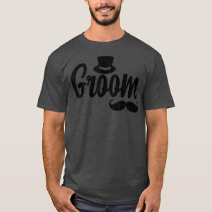 Mens Groom Hat Niedliche Verlobung Hochzeit Bachel T-Shirt
