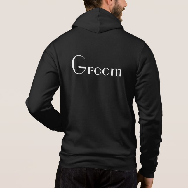 Mens Groom Hoodie (Rückseite)