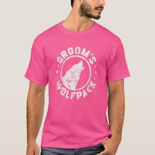 Mens Groom's Wolfpack Groom Trauzeugen Bachelor Pa T-Shirt