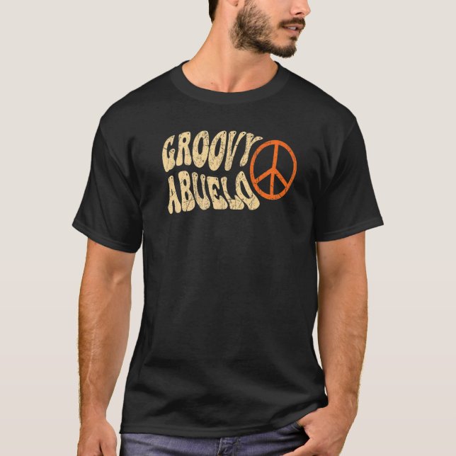 Mens Groovy Abuelo 70s Aesthetic Nostalgia 1970's  T-Shirt (Vorderseite)