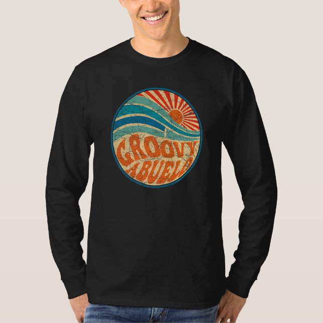Mens Groovy Abuelo 70s Aesthetic Nostalgia 1970's  T-Shirt (Vorderseite)