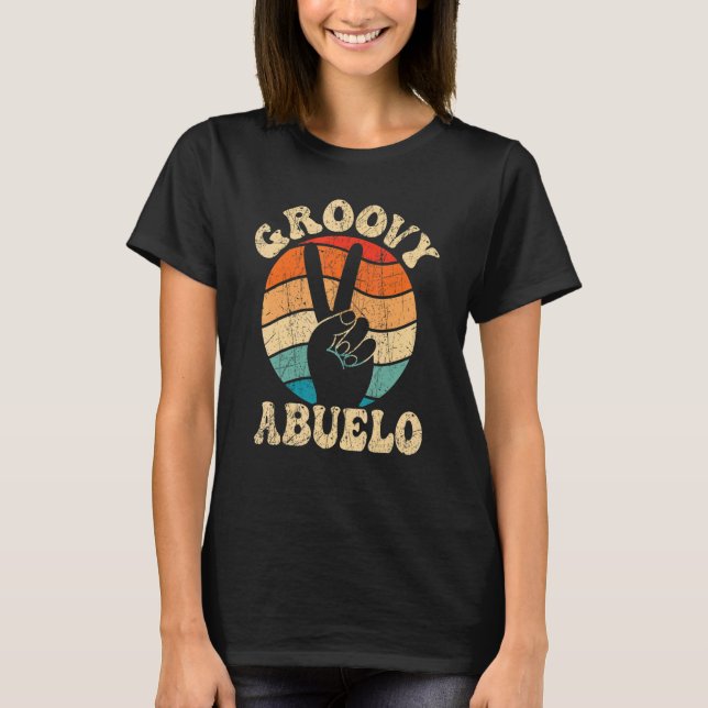 Mens Groovy Abuelo 70s Aesthetic Nostalgia 1970's  T-Shirt (Vorderseite)