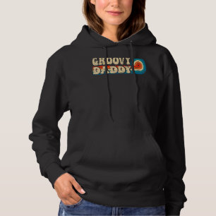 Mens Groovy Daddy 70er Ästhetische Nostalgie 1970e Hoodie