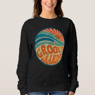 Mens Groovy Grandpa 70er Ästhetische Nostalgie der Sweatshirt