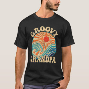 Mens Groovy Grandpa 70er Ästhetische Nostalgie der T-Shirt