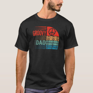 Mens Groovy Vater 70er Ästhetische Nostalgie Ret 1 T-Shirt