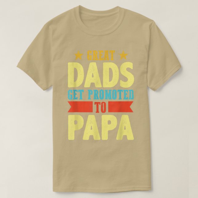 Mens große Vater befördert Papa Vater Daddy Vater  T-Shirt (Design vorne)